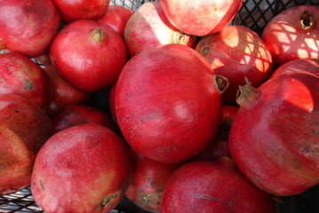 Ripe pomegranates