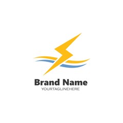 flash thunder bolt illustration vector