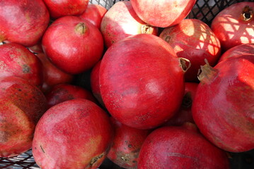 Ripe pomegranates