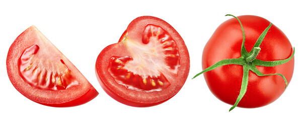 Tomatoes isolated on white background