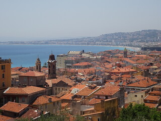 Fototapeta na wymiar Aerial view of Nice, France