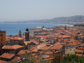 Fototapeta premium Aerial view of Nice, France