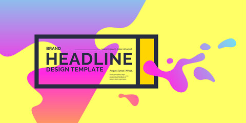 Template for business and poster. Advertising poster for design