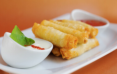 Sigara Böreği - Deep fried rolls with cheese filling 