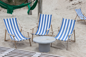 Leerer Strand in Corona-Zeiten