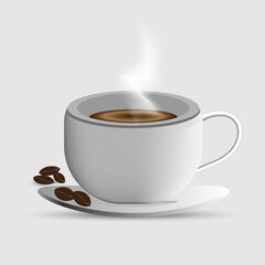 Coffee Cup Design for logo ,card vector illustration