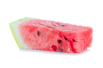 Piece of watermelon on white background isolation