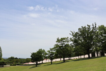 空を背景に綺麗な景色