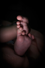 newborn baby feet