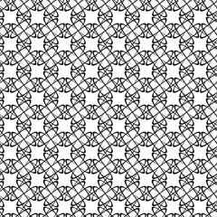 vector abstract transparent geometric ornament monochrome  seamless pattern background tile with floral elements