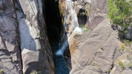 Waterfall in Gerês, Portugal. Captured in spring season.