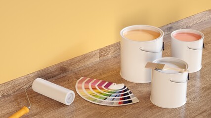 Ready to paint the house.