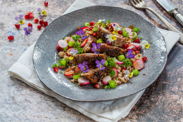 Crispy duck salad