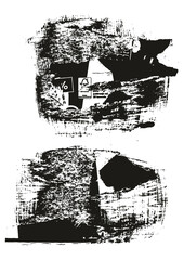 Ripped & Torn Paper Background Grunge Punk Style High Detail Abstract Vector Background Set 