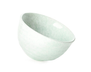 Clean empty ceramic bowl isolated on white