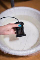 ion electrode for detox foot bath and clearing in spa salon