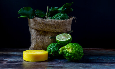 
Soap made from bergamot Thai natural OTOP