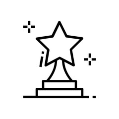 
Vector of prize trophy in modern editable style, performance award  
