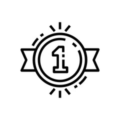 
Position badge icon design, emblem in vector 
