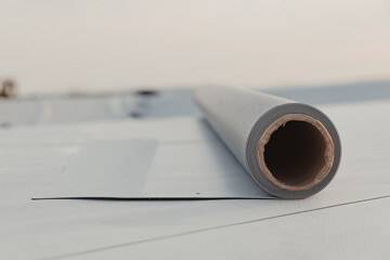 Roofing PVC membrane in rolls and geotextile