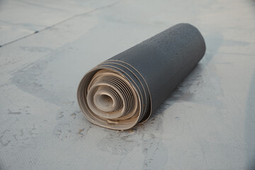 Roofing PVC membrane in rolls and geotextile
