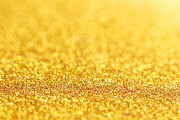 Gold glitter texture for background 