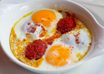 Sucuklu Omlet - Omelet With Sausages