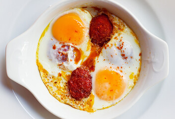 Sucuklu Omlet - Omelet With Sausages
