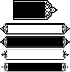 Vector frame or border design