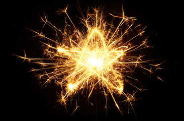 Beautiful Sparkling golden star