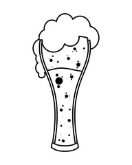 saint patrick celebration beer in glass