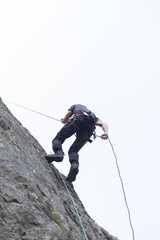  climber on the rock