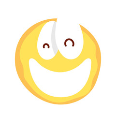 crazy emoji face fools day icon