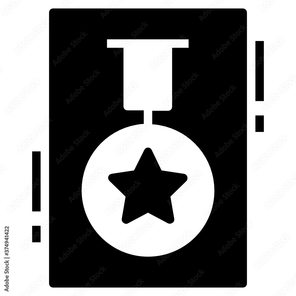 Canvas Prints army shoulder badge in editable filled style, sheriff badge