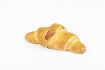 croissant puff pastry on white background