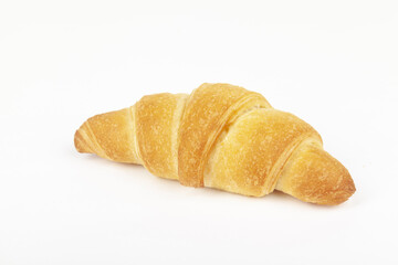croissant puff pastry on white background