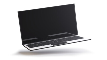 notebook isolated computer object 3d-illustration