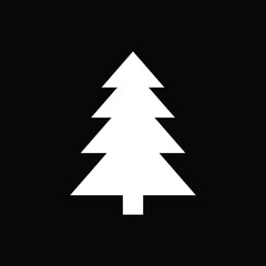 Fototapeta premium Christmass tree icon, flat design best vector icon. Vector illustration.