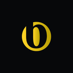 Initial Letter B in black color inside a gold circle © Gus