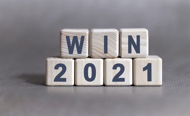 BLOG text on wooden cubes on a monochrome background