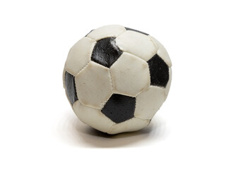 Fototapeta premium football retro ball black and white on white background