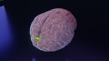 Shows off a working brain implant