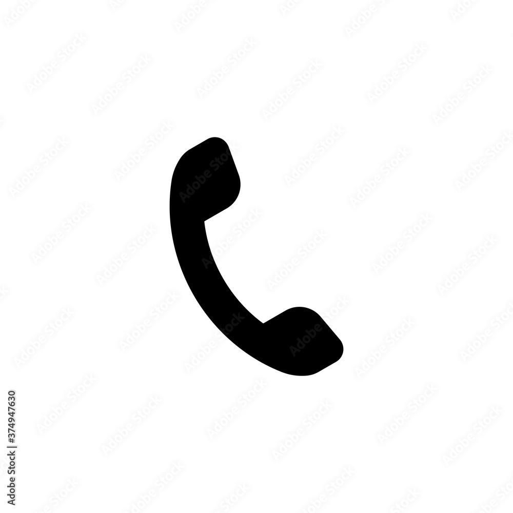 Poster phone icon vector. call icon for web and mobile app. handset vec