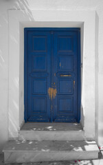 Blue Worn Door