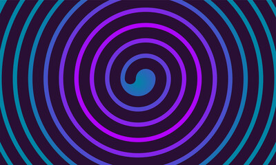 Banner with spiral, magic circle, graphic design element