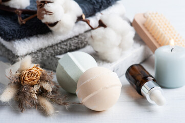 Bath bombs in spa composition