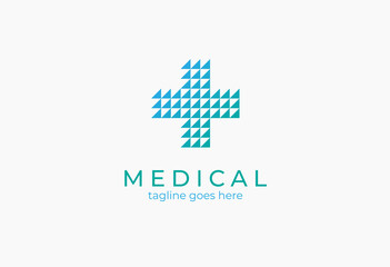 Obraz premium Healthcare Medical Logo, Cross sign design logo template, vector illustration