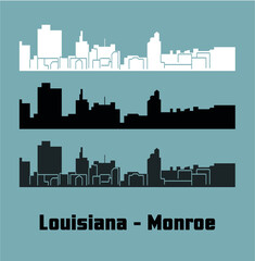 Naklejka premium Monroe, Louisiana