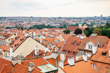 Domy miasto panorama czechy praga © Dariusz
