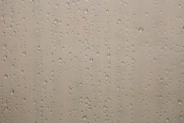 Water drops on glass.